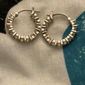 Sterling silver little hoops